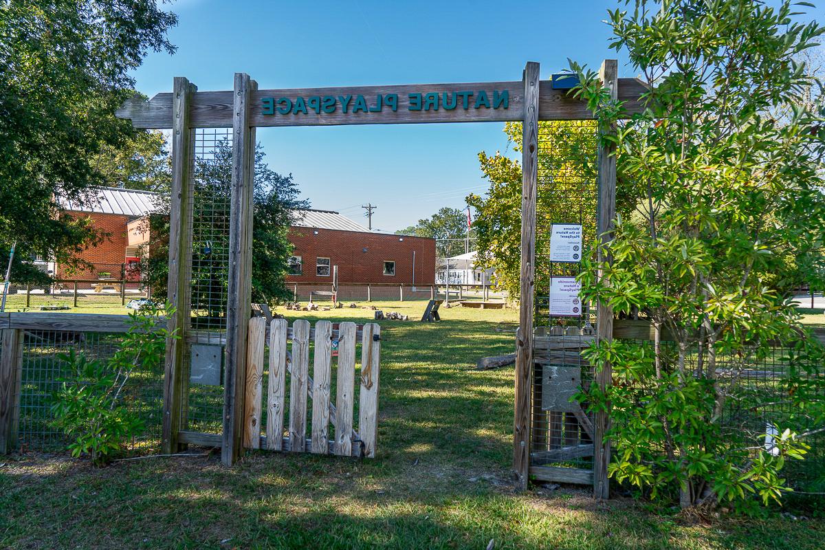 Outdoor nature play and discovery is the focus of the Nature PlaySpace.